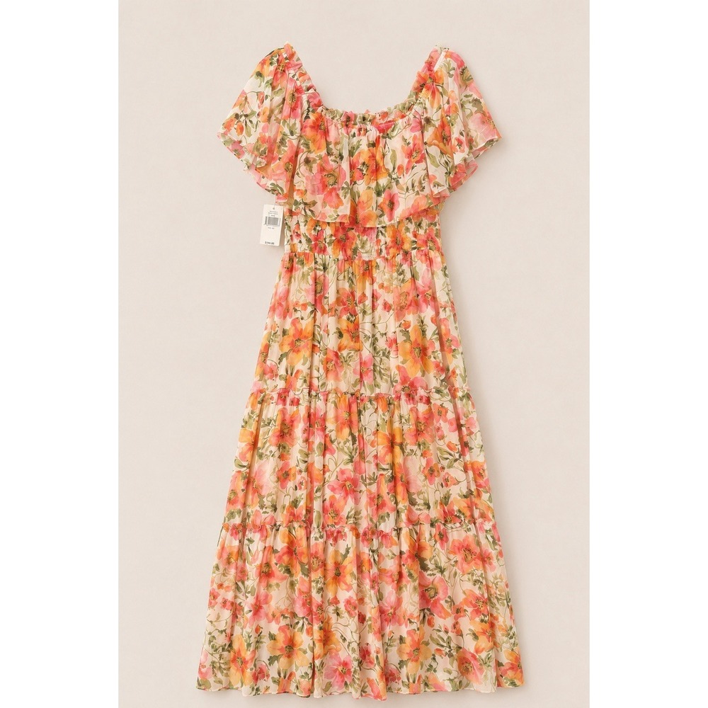 Chris McLaughlin Floral Maxi Dress 12 Whimsical Fairycore Cottagecore NWT - Picture 3 of 10